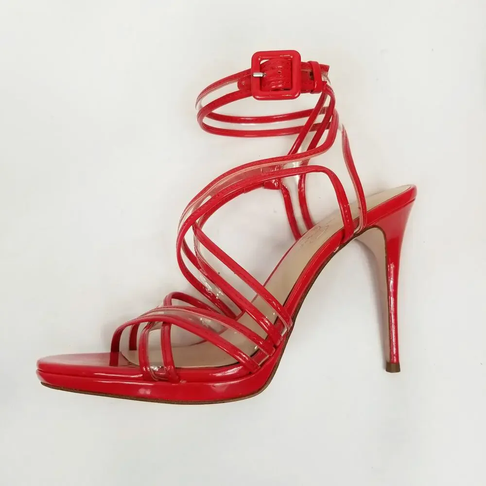 Jessica Simpson Kendele2 Women's Red Stilleto Heel Dress Sandals Size 9.5